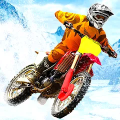 Скачать Snow Tricky Bike Stunt Race 3D Взлом (много денег) на Андроид