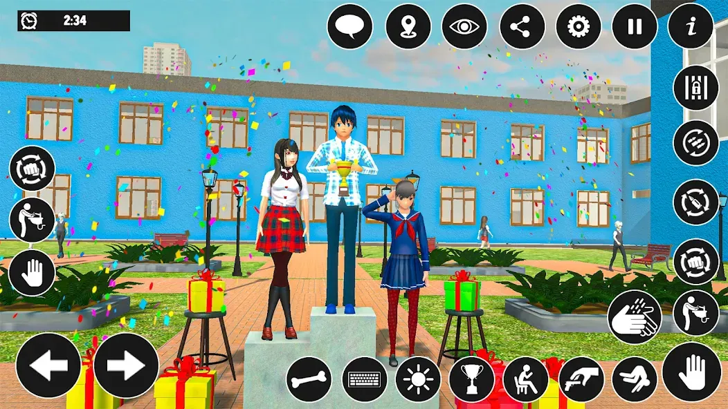 High School Boy Virtual Life МОД/Взлом [Много монет, Открытые уровни и Мега MOD] Screenshot 1