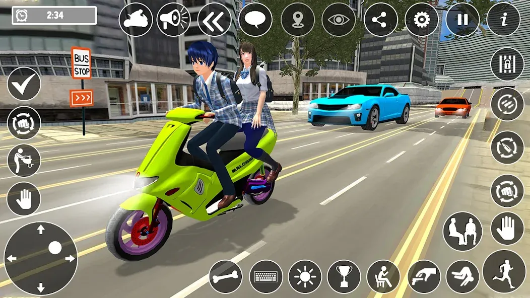 High School Boy Virtual Life МОД/Взлом [Много монет, Открытые уровни и Мега MOD] Screenshot 5