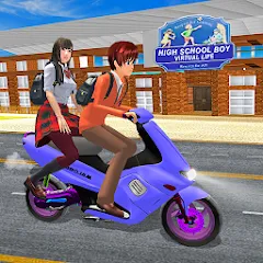 Скачать Взломанная High School Boy Virtual Life (Много денег) на Андроид бесплатно