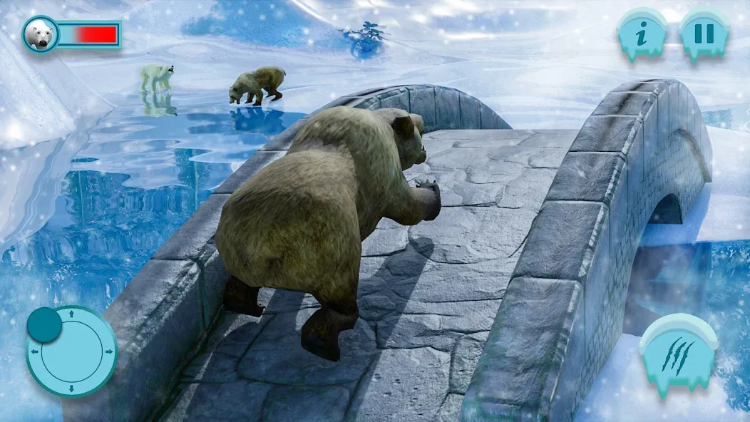 Polar Bear Family Survival МОД/Взлом [Деньги, Монеты и Меню MOD] Screenshot 1