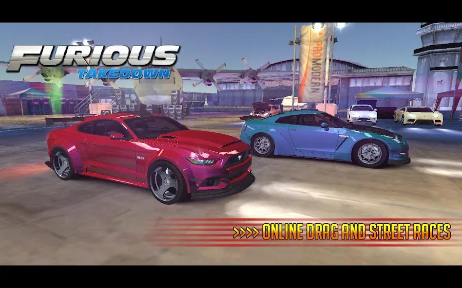 Furious: Takedown Racing (Фьюриъс) МОД/Взлом [Много денег, Монет и Все открыто] Screenshot 2