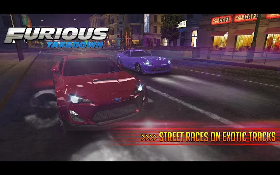 Furious: Takedown Racing (Фьюриъс) МОД/Взлом [Много денег, Монет и Все открыто] Screenshot 5