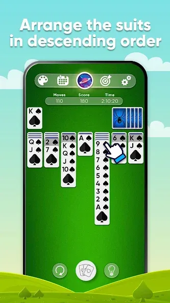 Spider Solitaire (Спайдер Солитер) МОД/Взлом [Бесконечные деньги, Монеты и Мега MOD] Screenshot 2