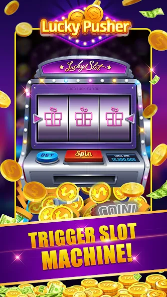 Lucky Cash Pusher Coin Games (Лаки Кэш Пушер Коин Геймс) МОД/Взлом [Бесконечные деньги, Монеты и Мега MOD] Screenshot 2