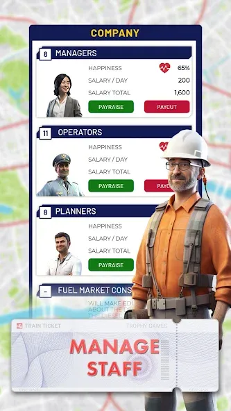Train Manager - 2024 (Трейн Менеджер) МОД/Взлом [Все открыто, Дополнительные деньги и Меню MOD] Screenshot 5