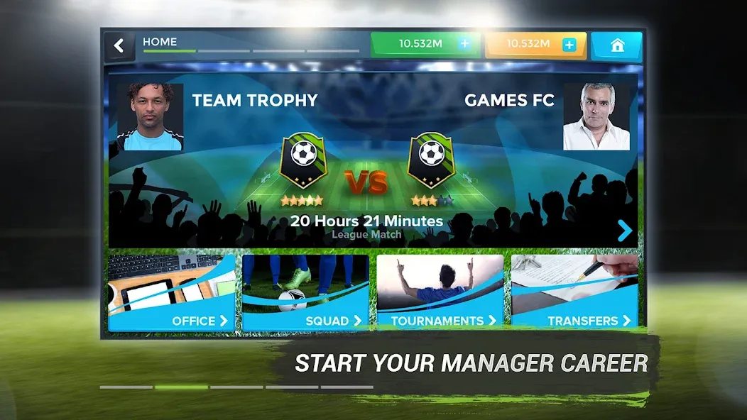 FMU - Football Manager Game (Эфэмуэй) МОД/Взлом [Много денег, Монет и Все открыто] Screenshot 2