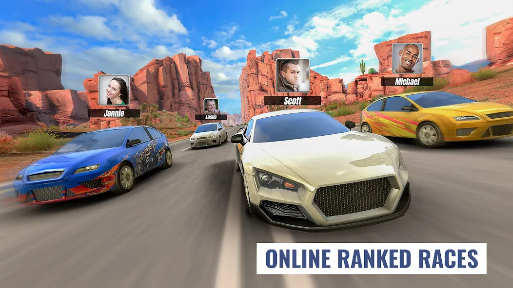 Racing Clash (Рейсинг Клэш) МОД/Взлом [Бесконечные деньги, Монеты и Мега MOD] Screenshot 5