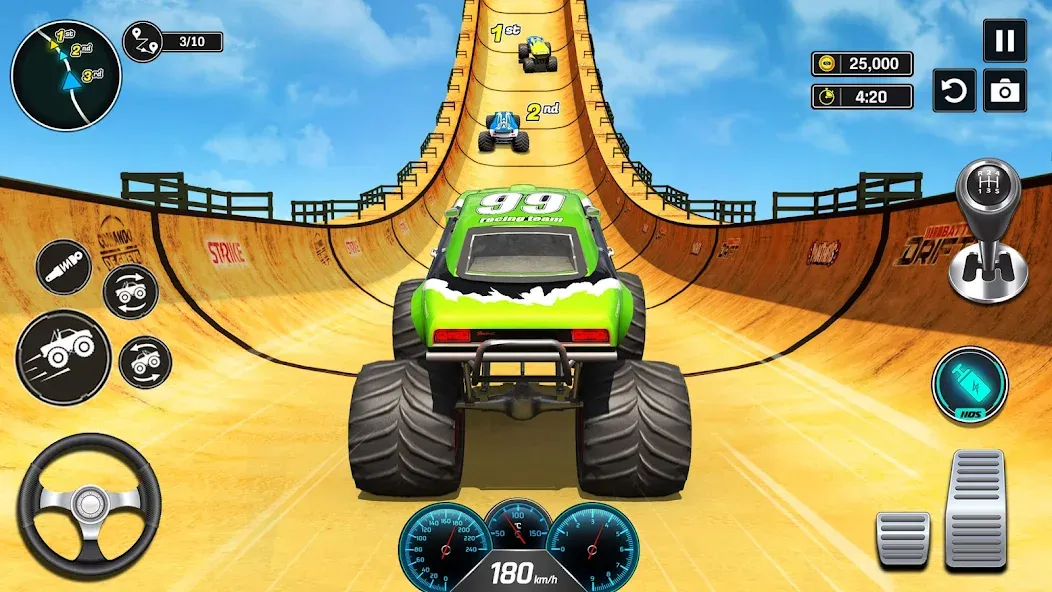 Monster Truck Games- Car Games МОД/Взлом [Бесконечные деньги, Монеты и Мега MOD] Screenshot 1