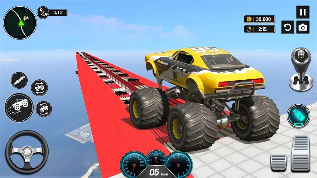 Monster Truck Games- Car Games МОД/Взлом [Бесконечные деньги, Монеты и Мега MOD] Screenshot 3