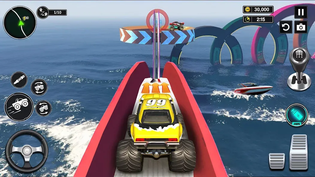 Monster Truck Games- Car Games МОД/Взлом [Бесконечные деньги, Монеты и Мега MOD] Screenshot 4
