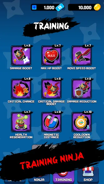 NINJA SURVIVOR.io МОД/Взлом [Много монет, Открытые уровни и Мега MOD] Screenshot 5