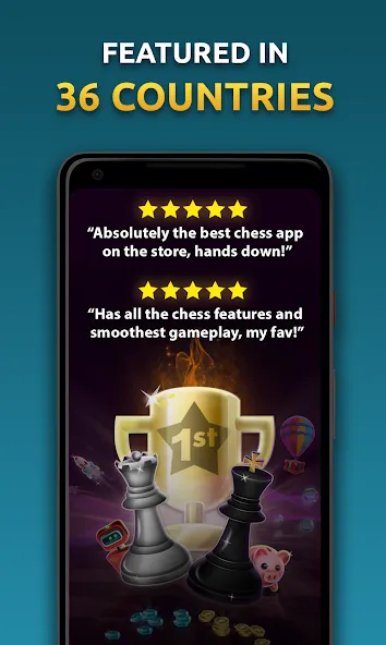 Chess Stars Multiplayer Online (Чесс Старс) МОД/Взлом [Много монет, Открытые уровни и Мега MOD] Screenshot 1