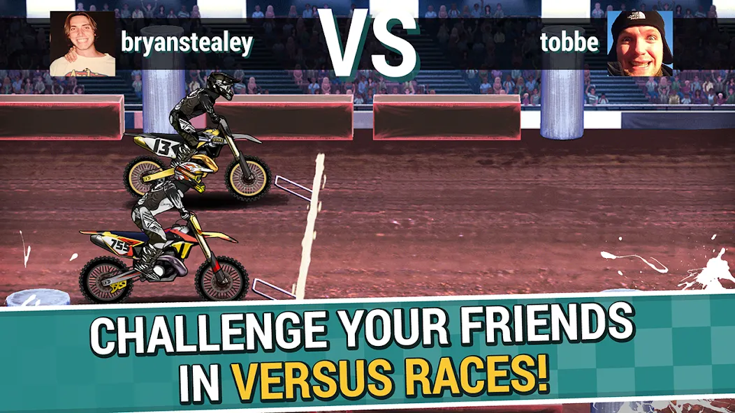 Mad Skills Motocross 2 (Мад Скилс Мотокросс 2) МОД/Взлом [Деньги, Монеты и Меню MOD] Screenshot 3