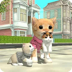 Скачать Cat Sim Online: Play with Cats взлом на много денег и бесплатный шопинг на Андроид