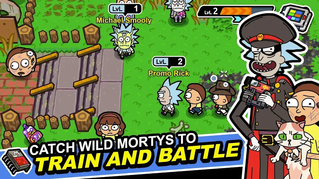 Rick and Morty: Pocket Mortys (Покет Мортис) МОД/Взлом [Все открыто, Дополнительные деньги и Меню MOD] Screenshot 1