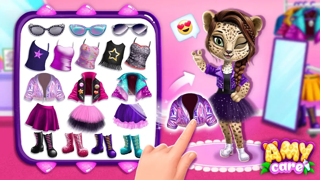 Amy Care - My Leopard Baby МОД/Взлом [Бесконечные деньги, Монеты и Мега MOD] Screenshot 3
