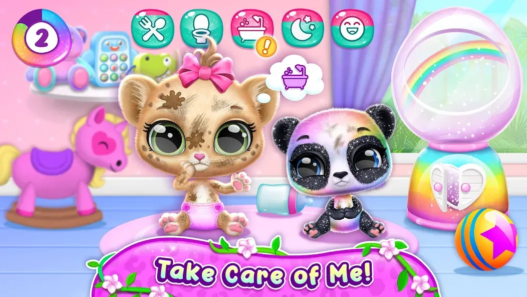 Amy Care - My Leopard Baby МОД/Взлом [Бесконечные деньги, Монеты и Мега MOD] Screenshot 4