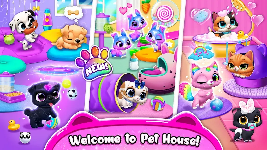 Floof - My Pet House (Флооф) МОД/Взлом [Много денег, Монет и Все открыто] Screenshot 4