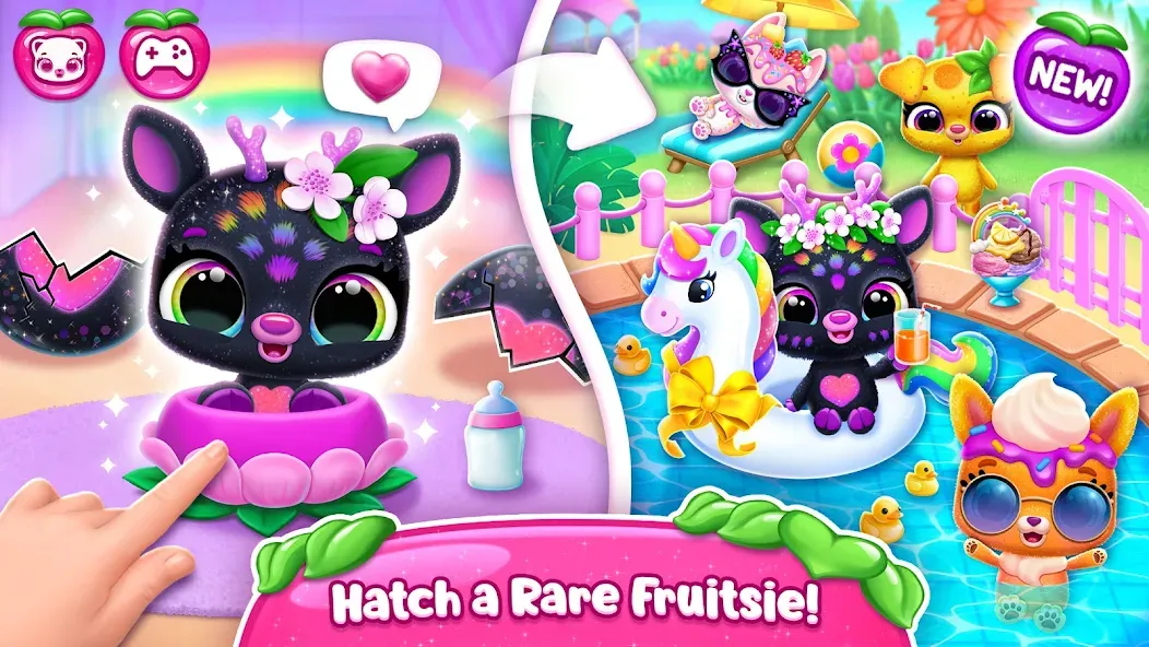 Fruitsies - Pet Friends (Фрутсиз) МОД/Взлом [Все открыто, Дополнительные деньги и Меню MOD] Screenshot 2