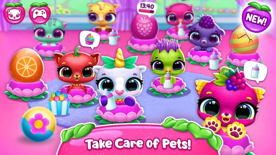 Fruitsies - Pet Friends (Фрутсиз) МОД/Взлом [Все открыто, Дополнительные деньги и Меню MOD] Screenshot 4