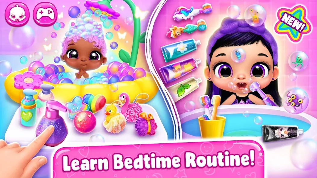 Giggle Babies - Toddler Care (Гигл Бебис) МОД/Взлом [Деньги, Монеты и Меню MOD] Screenshot 2