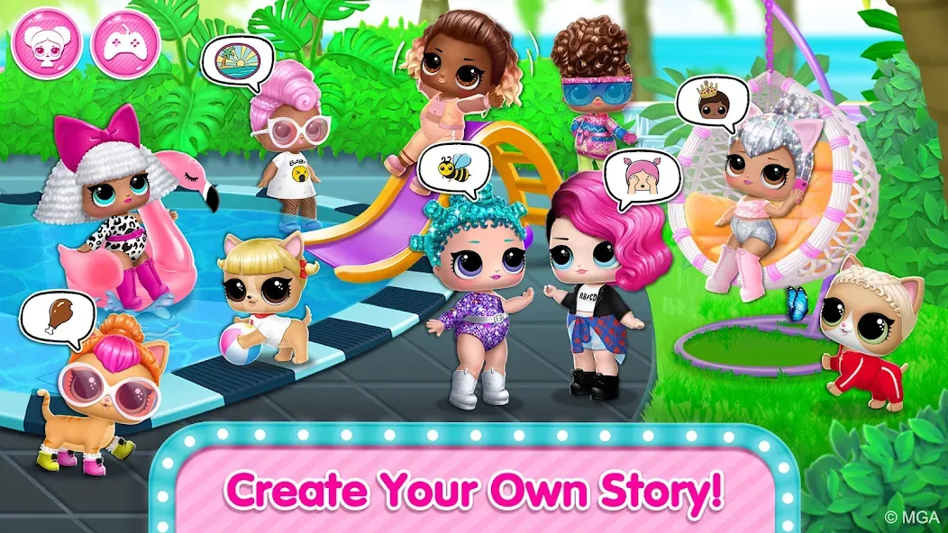 L.O.L. Surprise! Disco House МОД/Взлом [Все открыто, Дополнительные деньги и Меню MOD] Screenshot 5