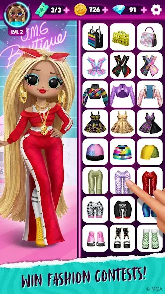 LOL Surprise! OMG Fashion Club МОД/Взлом [Деньги, Монеты и Меню MOD] Screenshot 3