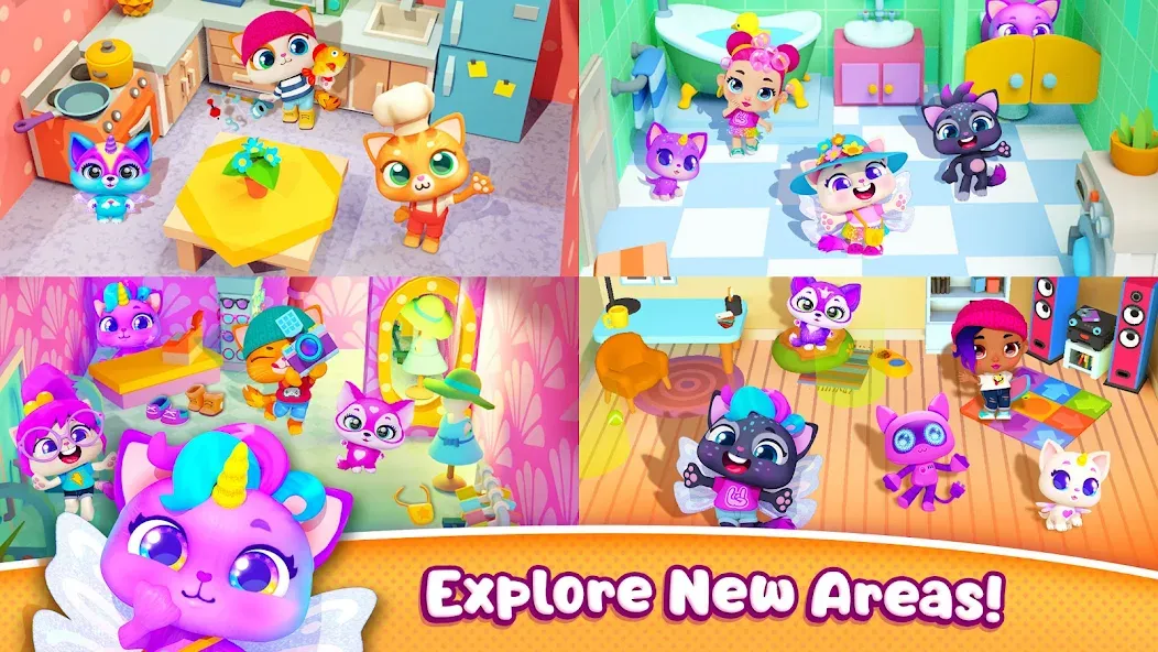 Pocket Town - Animal World МОД/Взлом [Много денег, Монет и Все открыто] Screenshot 5