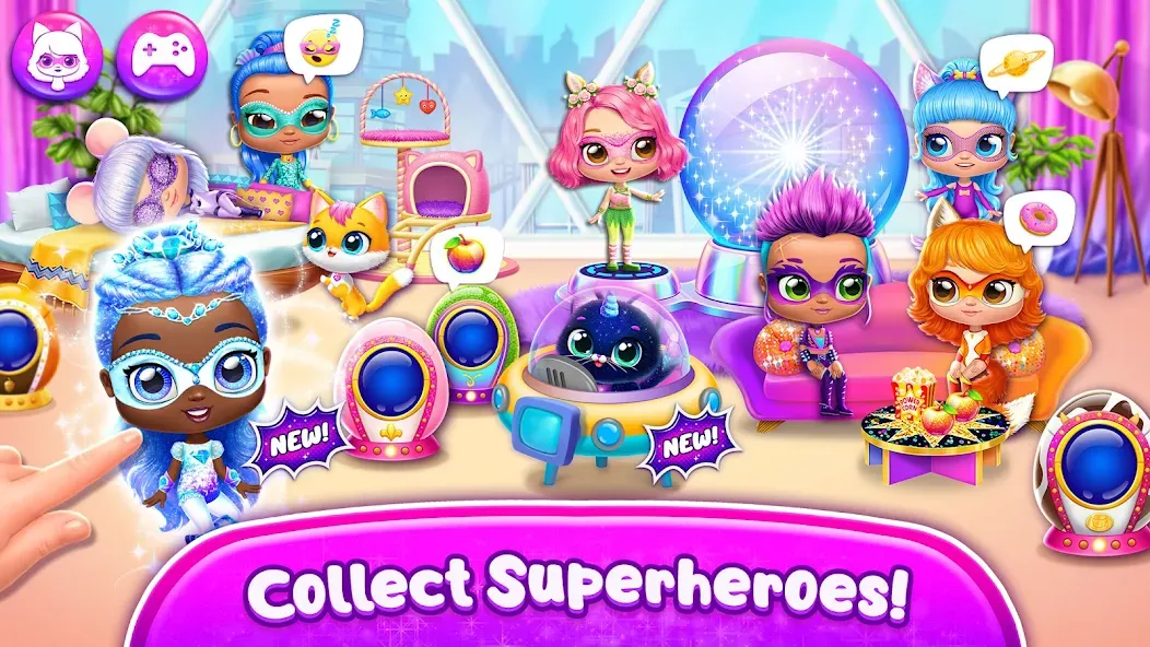 Power Girls - Fantastic Heroes МОД/Взлом [Деньги, Монеты и Меню MOD] Screenshot 1