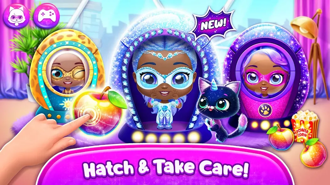 Power Girls - Fantastic Heroes МОД/Взлом [Деньги, Монеты и Меню MOD] Screenshot 2