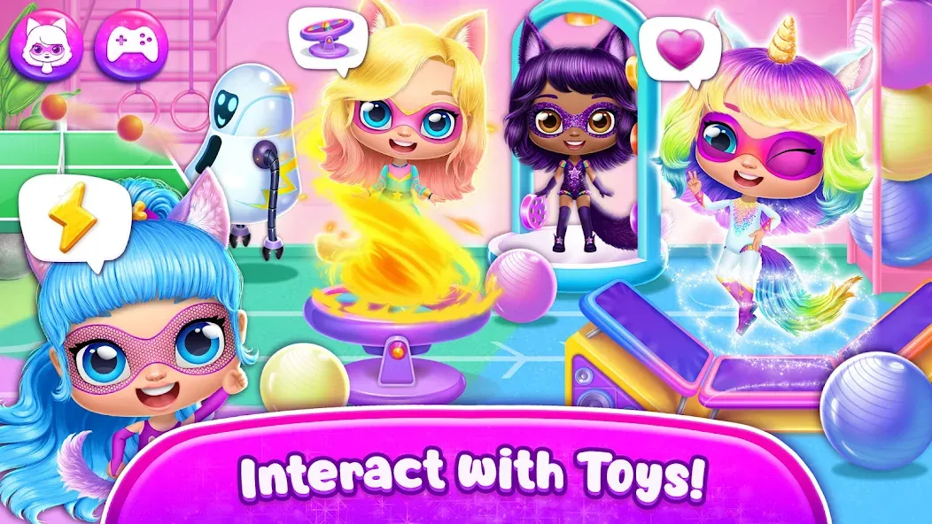 Power Girls - Fantastic Heroes МОД/Взлом [Деньги, Монеты и Меню MOD] Screenshot 4