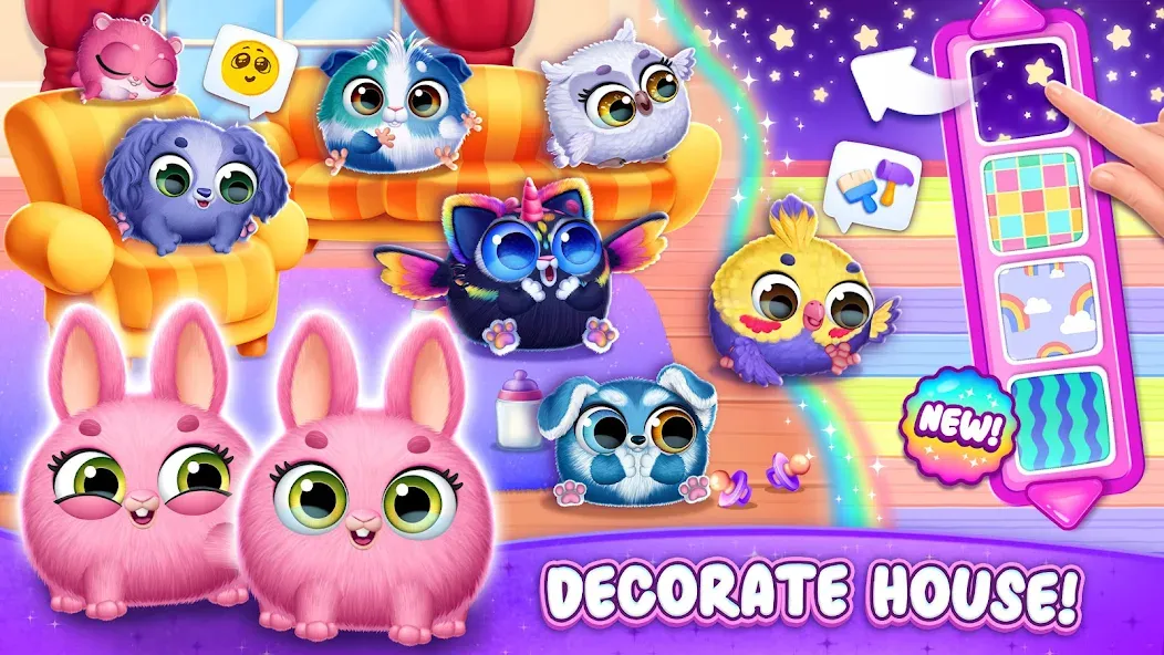 Smolsies 2 - Cute Pet Stories (Смолсис 2) МОД/Взлом [Много монет, Открытые уровни и Мега MOD] Screenshot 3