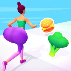 Скачать Twerk Race 3D: Belly Body Run взлом на много денег и без рекламы для Android