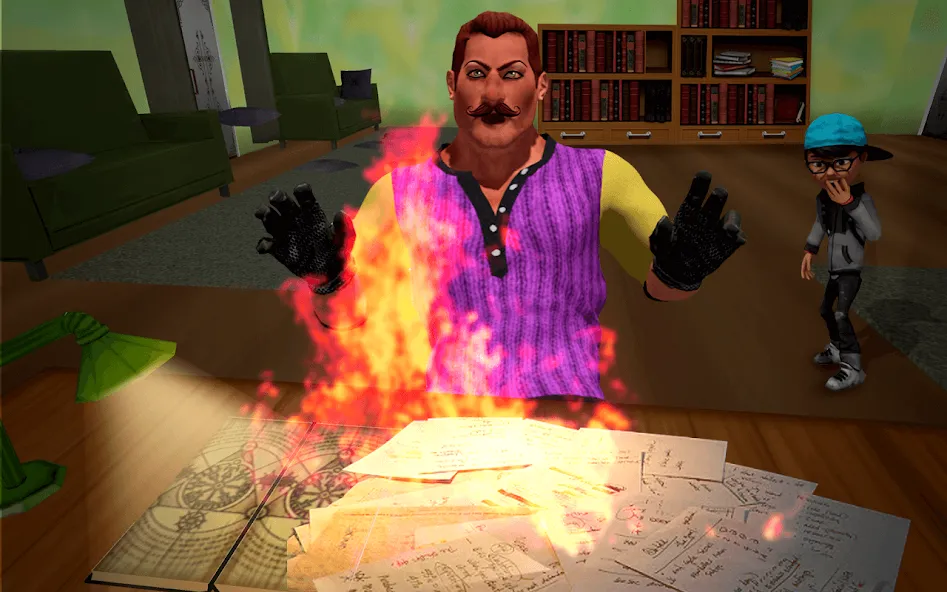 Scary Neighbor Strange Teacher МОД/Взлом [Бесконечные деньги, Монеты и Мега MOD] Screenshot 2