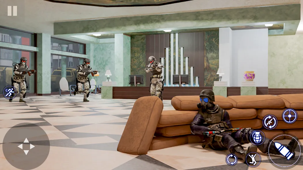 Modern Commando FPS Army Games МОД/Взлом [Все открыто, Дополнительные деньги и Меню MOD] Screenshot 2