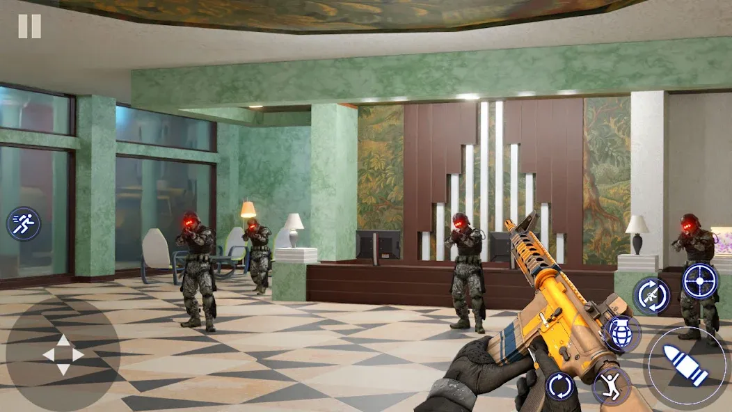 Modern Commando FPS Army Games МОД/Взлом [Все открыто, Дополнительные деньги и Меню MOD] Screenshot 4