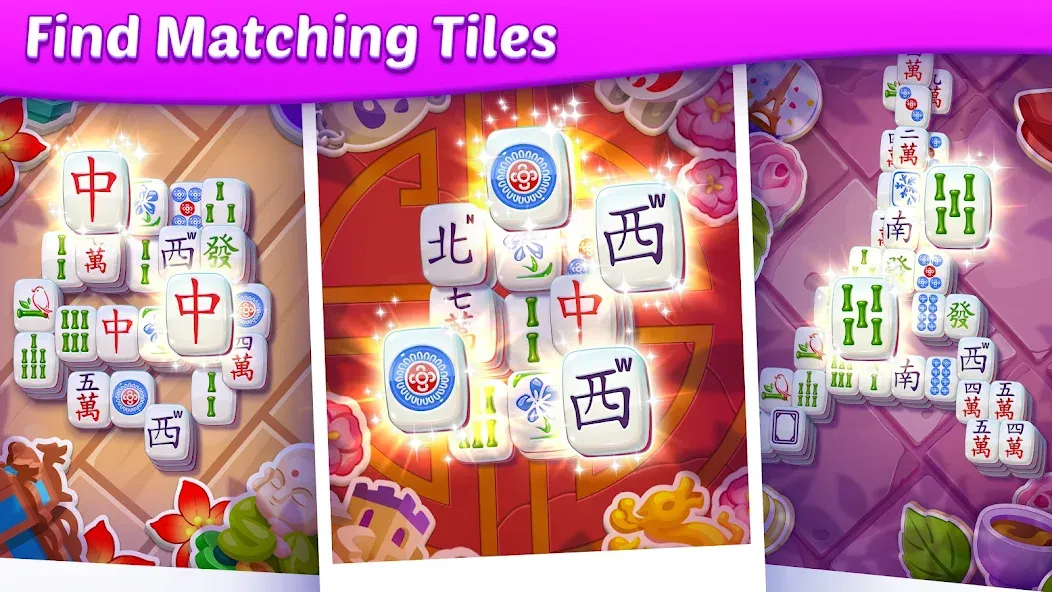 Mahjong City Tours: Tile Match (Маджонг Сити Турс) МОД/Взлом [Бесконечные деньги, Монеты и Мега MOD] Screenshot 2