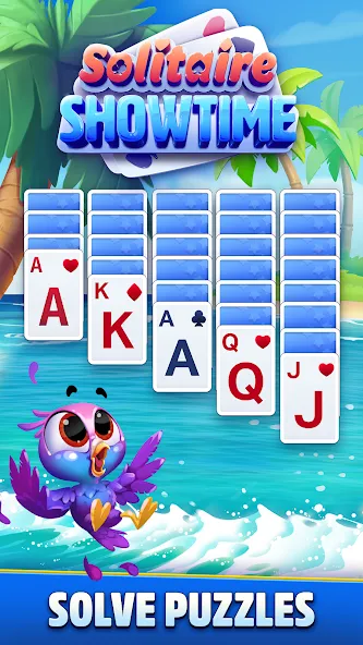 Solitaire Showtime (Солитер Шоутайм) МОД/Взлом [Бесконечные деньги, Монеты и Мега MOD] Screenshot 1