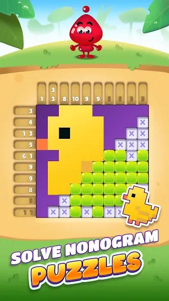 Nono Crossing Picture Nonogram (Ноно Кроссинг) МОД/Взлом [Много монет, Открытые уровни и Мега MOD] Screenshot 1