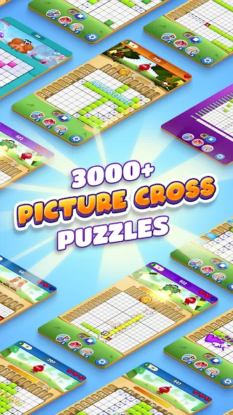 Nono Crossing Picture Nonogram (Ноно Кроссинг) МОД/Взлом [Много монет, Открытые уровни и Мега MOD] Screenshot 4