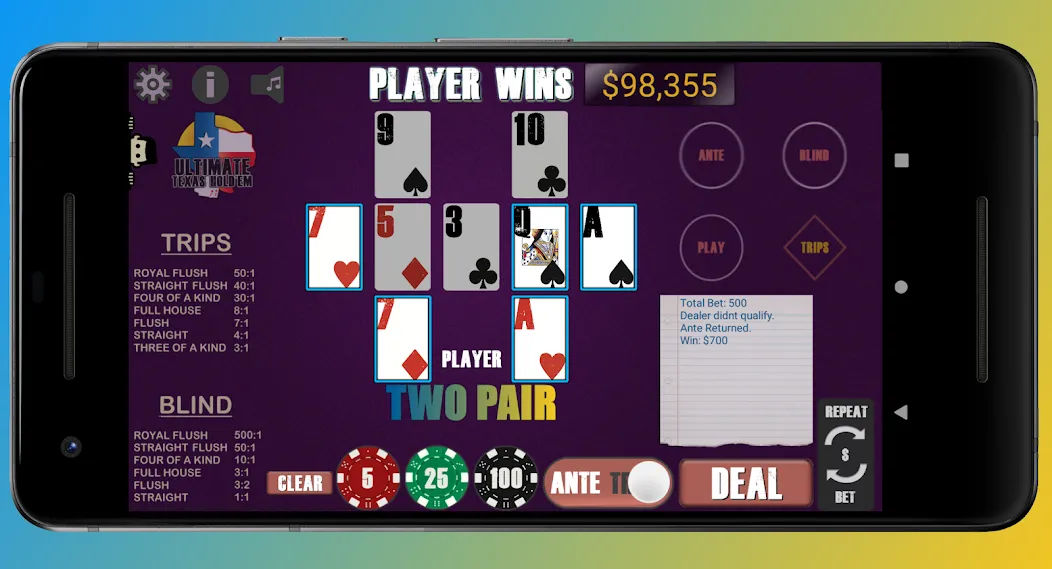 Texas Ultimate Holdem (Техасский Ультимейт Холдем) МОД/Взлом [Много денег, Монет и Все открыто] Screenshot 3