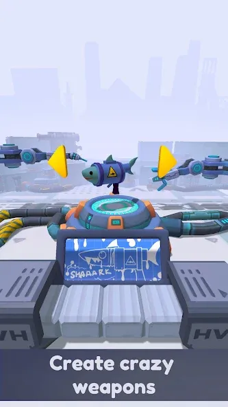 Crazy Gun Inventor (Крейзи Ган Инвентор) МОД/Взлом [Много монет, Открытые уровни и Мега MOD] Screenshot 1