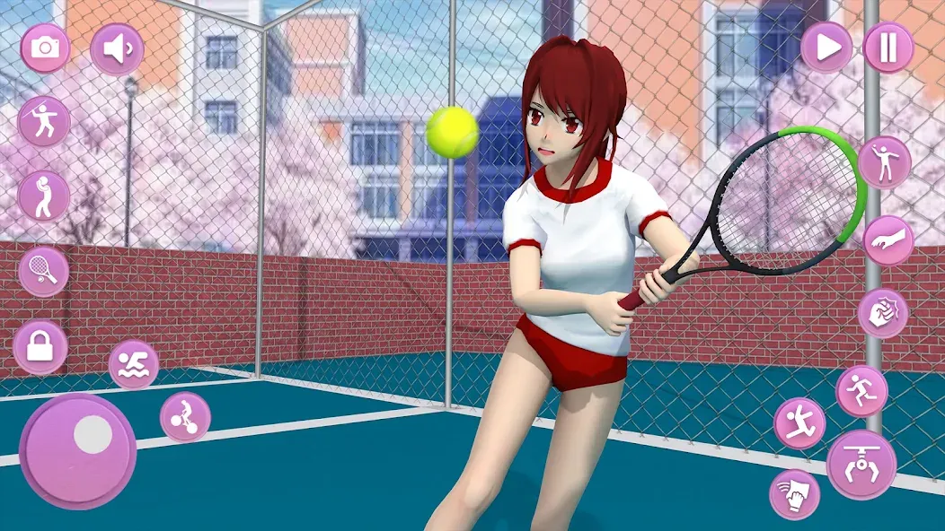 Anime School Girl Simulator 3D МОД/Взлом [Много денег, Монет и Все открыто] Screenshot 2