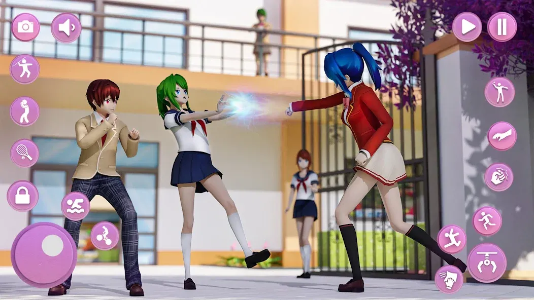 Anime School Girl Simulator 3D МОД/Взлом [Много денег, Монет и Все открыто] Screenshot 3