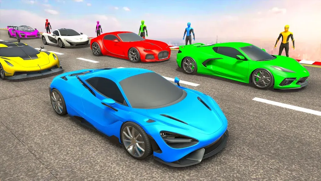 Mega Ramp Car Games Car Stunts МОД/Взлом [Все открыто, Дополнительные деньги и Меню MOD] Screenshot 3