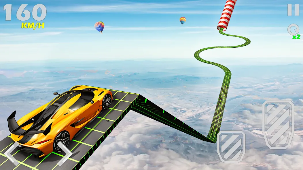 Mega Ramp Car Games Car Stunts МОД/Взлом [Все открыто, Дополнительные деньги и Меню MOD] Screenshot 4