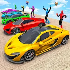 Скачать Взломанная Mega Ramp Car Games Car Stunts (Много денег) на Андроид бесплатно