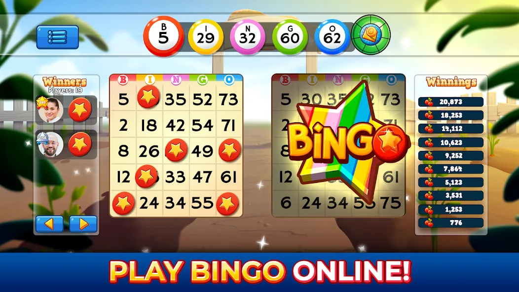 Bingo Pop: Play Live Online (Бинго Поп) МОД/Взлом [Бесконечные деньги, Монеты и Мега MOD] Screenshot 1