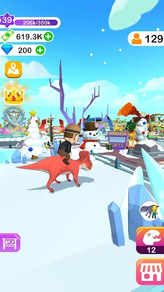 Dino Tycoon - 3D Building Game МОД/Взлом [Много монет, Открытые уровни и Мега MOD] Screenshot 5